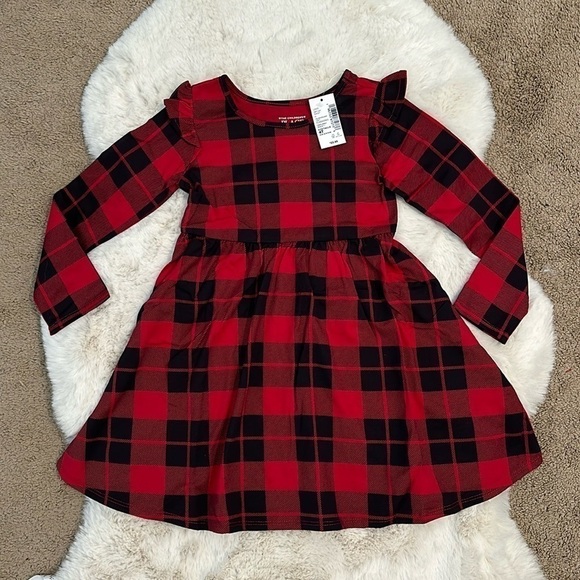 Other - Girls’ Buffalo Plaid Christmas Dress